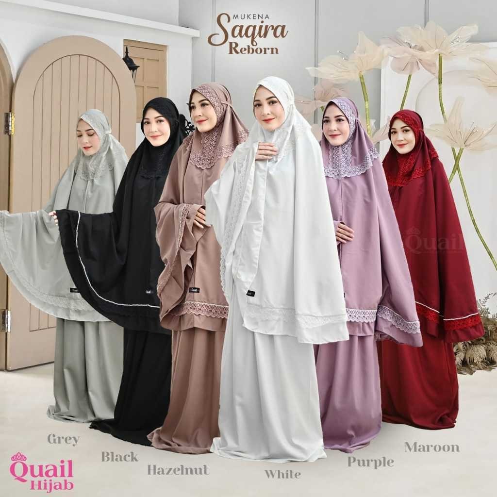 Mukena Saqira Mukena Original Quail Mukena Quail Saqira Quail Mukena Katun Quail Kualitas Butik Muke