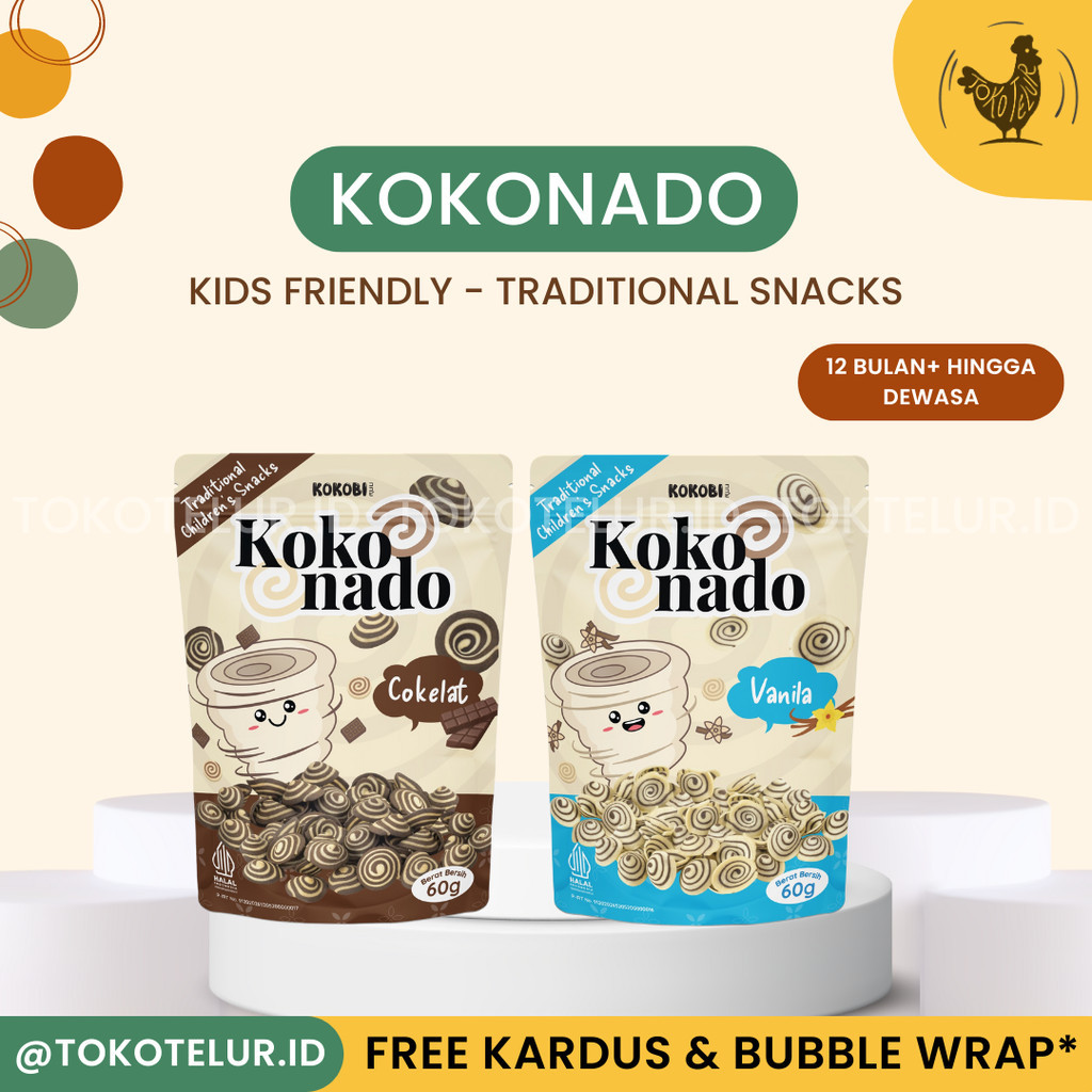 

Kokobi KOKONADO - Biskuit Kuping Gajah Cemilan Snack Anak Tradisional