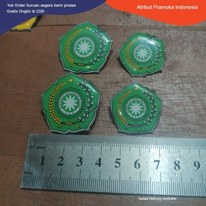 Ready Pin Bros PKK Warna Hijau Resin - Pin Aksesoris PKK Termurah Indonesia