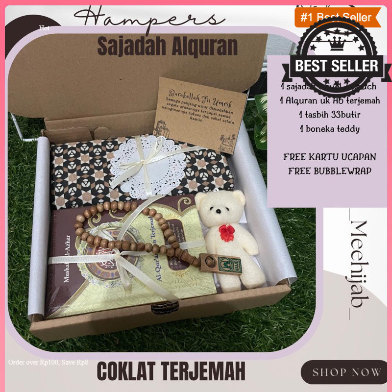 

HAMPERS ALQURAN SAJADAH HADIAH ULTAH WISUDA PERNIKAHAN MURAH CEWEK