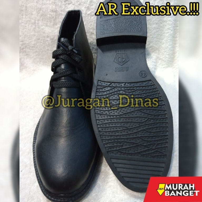 Sepatu pdh- SEPATU PDH TALI AR EXCLUSIVE HITAM DOP TNI POLRI SATPAM SECURITY PASKIBRA DISHUB ORIGINA