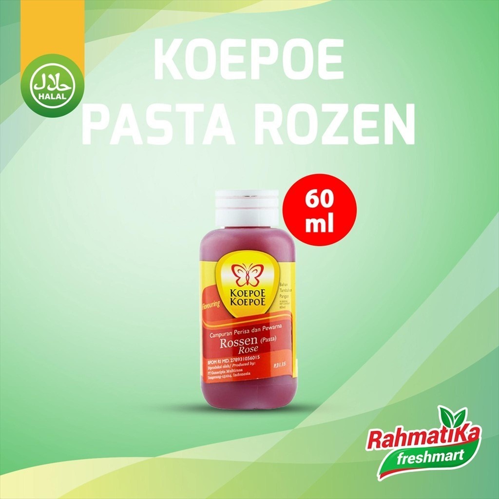 

Koepoe Koepoe Perisa dan Pewarna Pasta Rosen / Mawar 60 ml