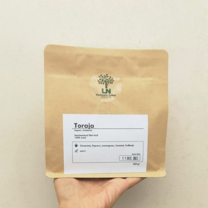 

Toraja Fullwash South Sulawesi Selatan Roasted Coffee Beans Kopi 200gr