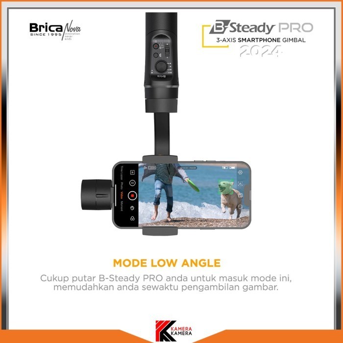 promo ✨ -Gimbal Stabilizer Brica B-Steady Bsteady PRO 3 Axis HP + kaos+ tripod