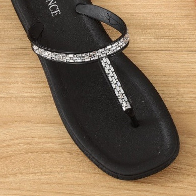 Zahir Sandal Jepit Wanita Karet Jelly Import Model Tali T Thong Silver List Bahan Ringan Elastis Emp