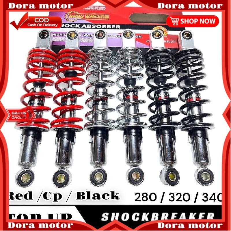 SHOCKBREAKER TOP UP 280MM 320MM 340MM SHOCK BELAKANG MOTOR VEGA JUPITER RXK MEGAPRO VERSA SUPRA