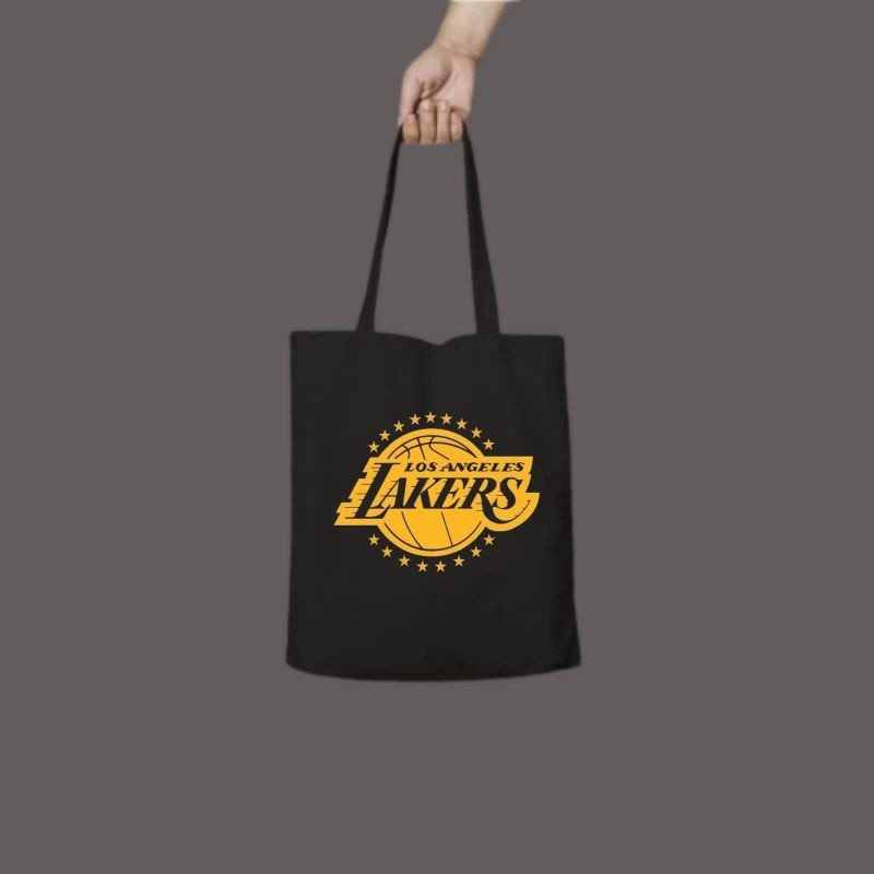 tote bag LAKERS / tote bag resleting / tote bag pria / tote bag wanita / tas tote bag distro / toteb