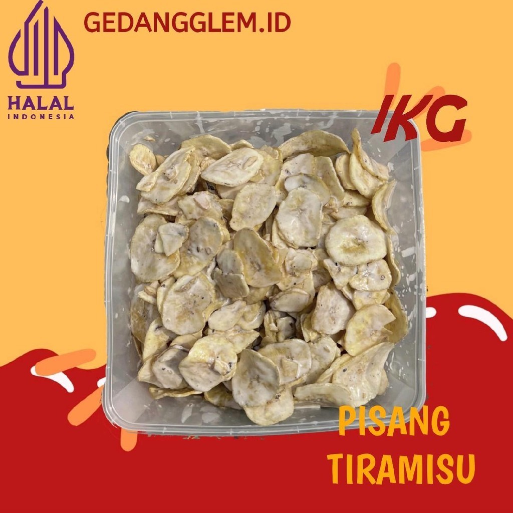 

1KG KERIPIK PISANG TIRAMISU Snack Kripik