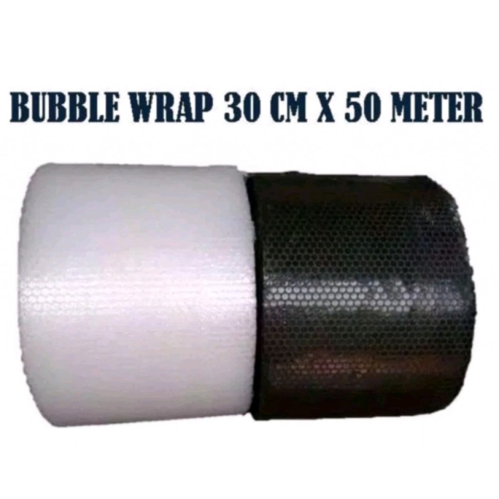 

BUBBLE WRAP HITAM 30CM X 50M NON CORE