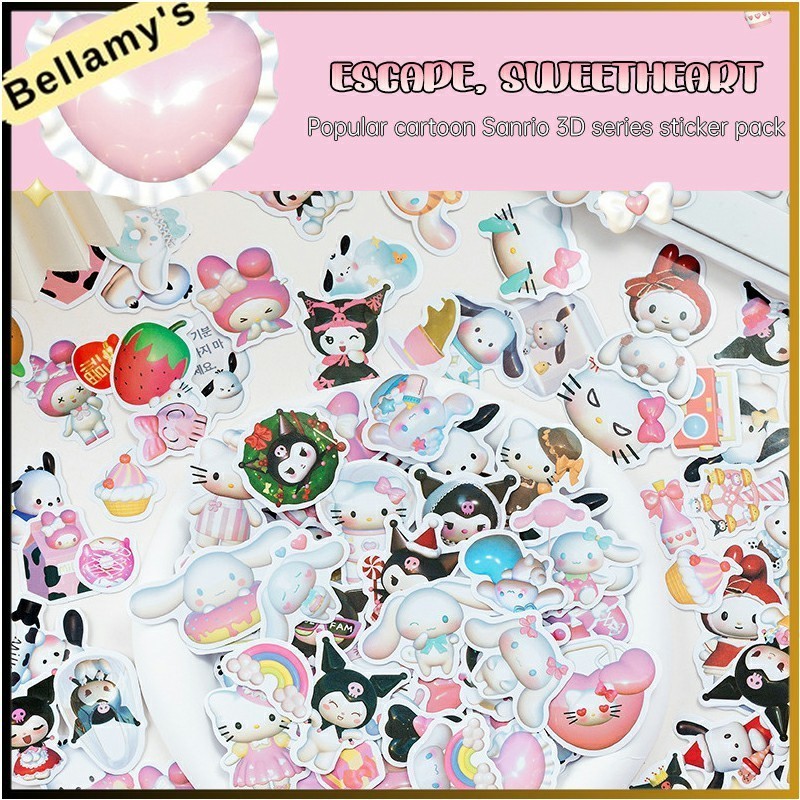 

COD ❤️Sanrio 3D Stiker Lucu Stiker Buku Besar Buku Harian Bahan Dekoratif Bahan Dekoratif Cangkir Air