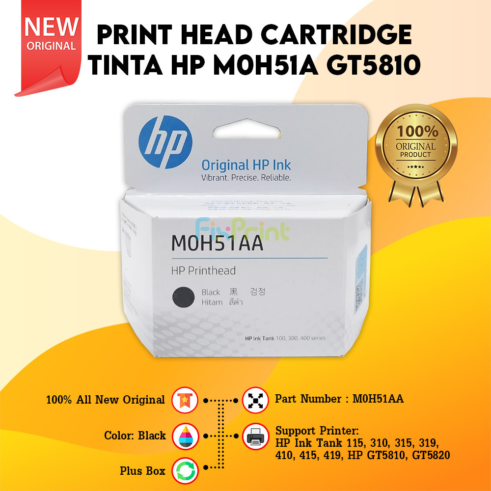 HP Print Head MOH50A Color Printer HP GT5810 GT5820 INK 315 415 Cartridge GT52