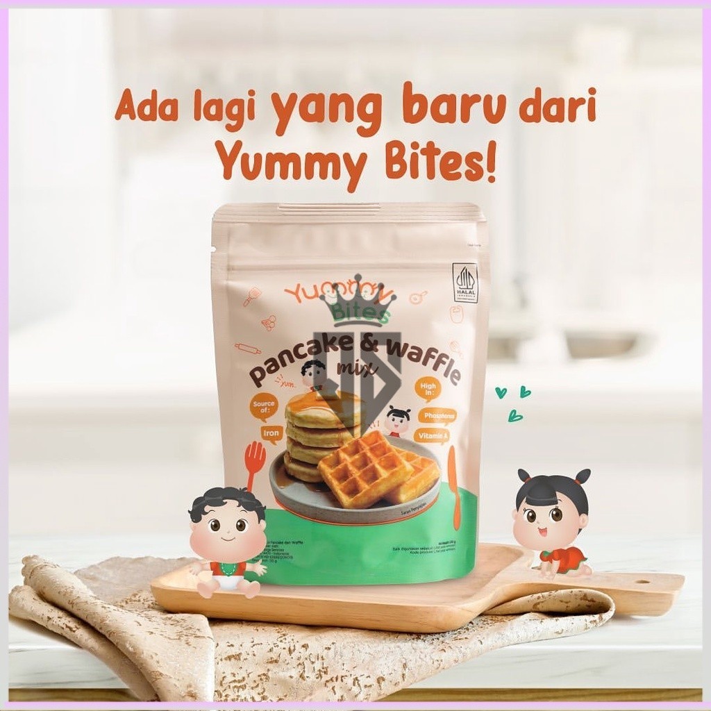 

Yummy Bites Pancake & Waffle Mix 130gr - Tepung Pancake Anak