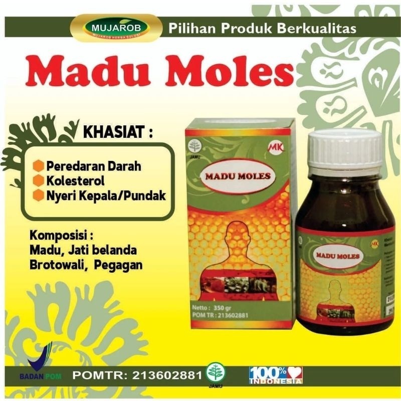 

MADU MOLES | Madu Herbal Kolestrol, Nyeri Pundak Kepala, peredaran darah lancar 100% ORIGINAL