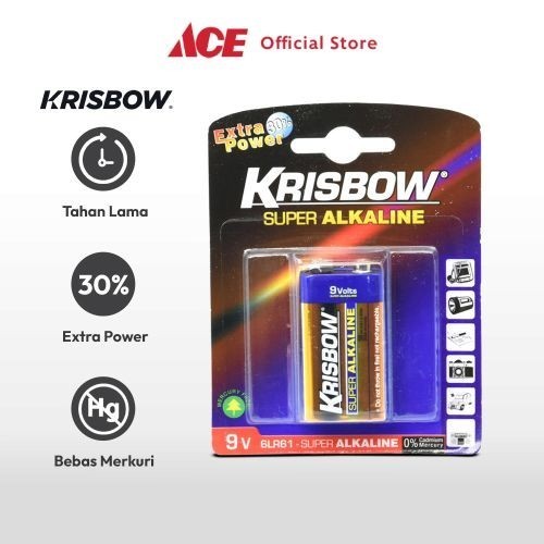 ACE - KRISBOW BATERAI ALKALINE 9V