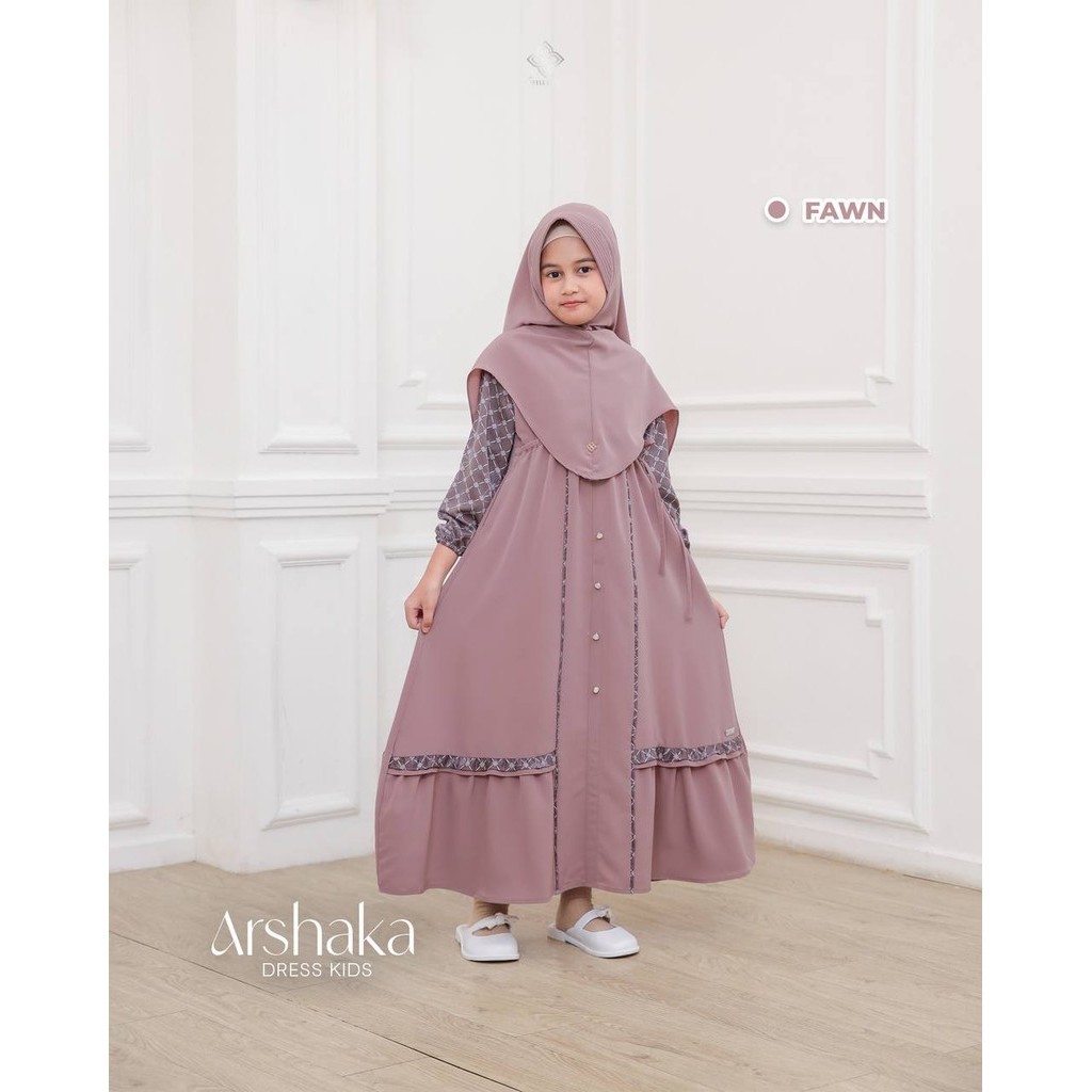 Arshaka Dress Kids | Dress Anak motif ekslusif Sarimbit Keluarga Shieraki NEW