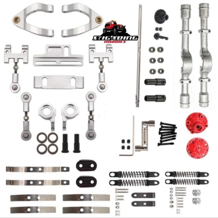 PART REMOTE CONTROL FULL UPGRADE METAL AXLE SHOCK STEERING WPL D12 SUZUKI CARRY