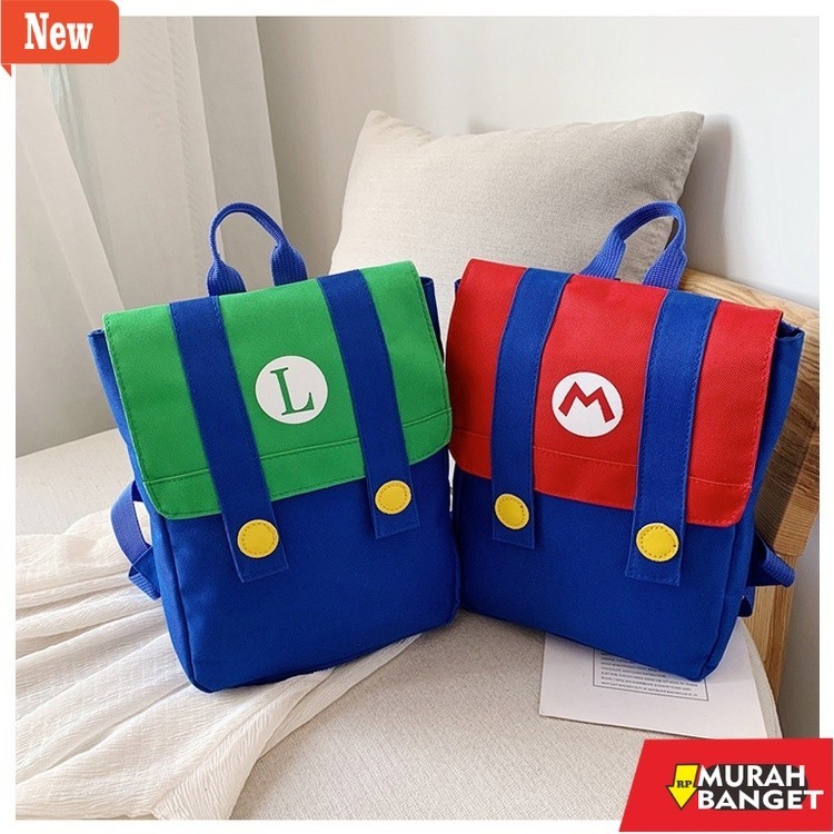 Tas ransel pria viral- TAS MARIO BROS RANSEL BACKPACK MARIO BROSS Tas Backpack Anak Sekolah PAUD TK 