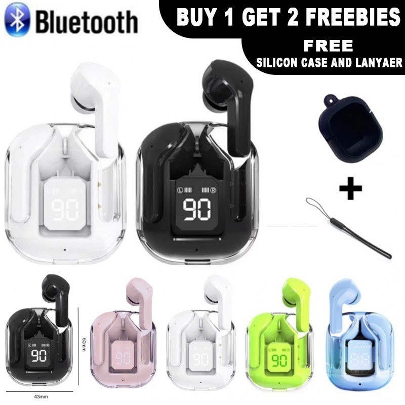 TWS KY8 Musical and Games Headphones 5 Colors Transparent Body Headset Bluetooth Wireless Earphones