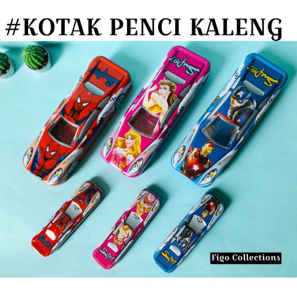 

kotak pencil kaleng mobil set / kotak pencil B520