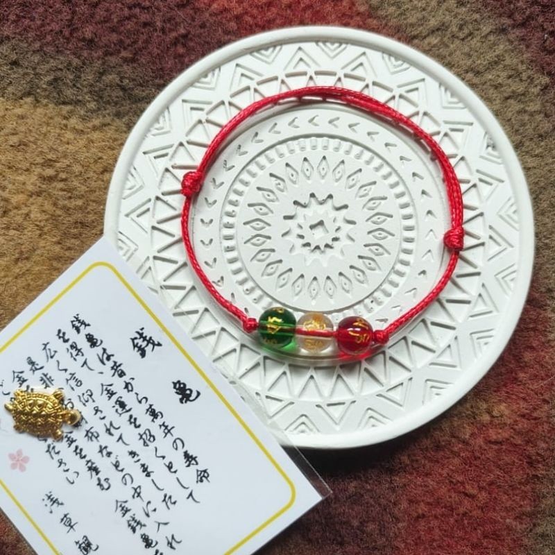 Gelang Keberuntungan 3 Bola Cakra Kura2 Hoki