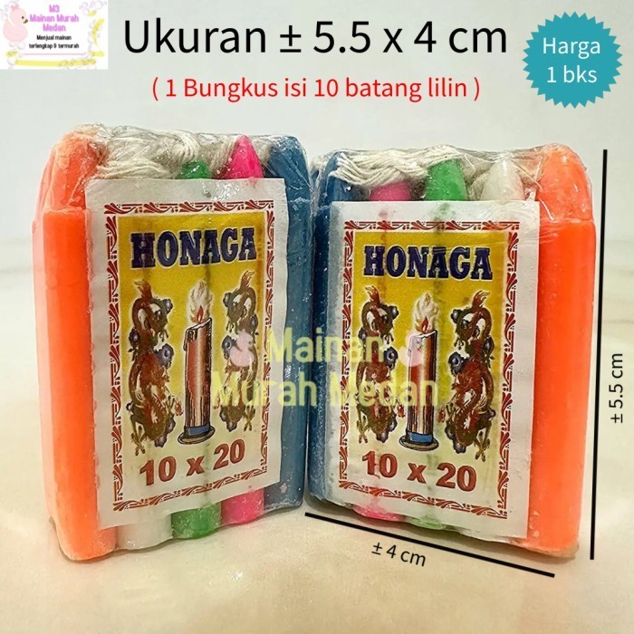 M3 - Lilin Kecil Warna -Warna/ Lilin Warna Warni Honaga