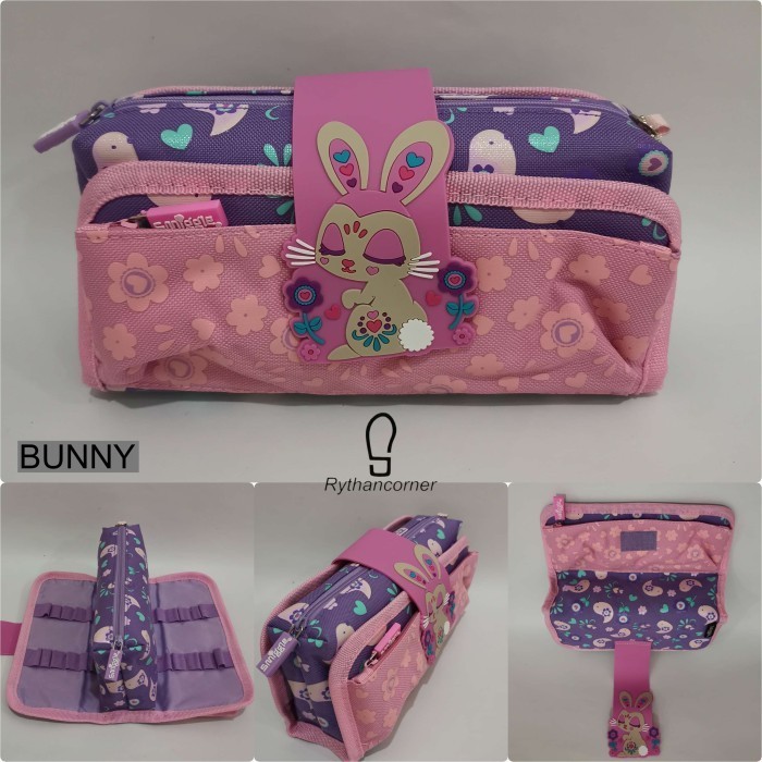 

KOTAK PENSIL PENCIL CASE SMIGGLE SEQUIN / THREEFOLD / KAIN - BUNNY