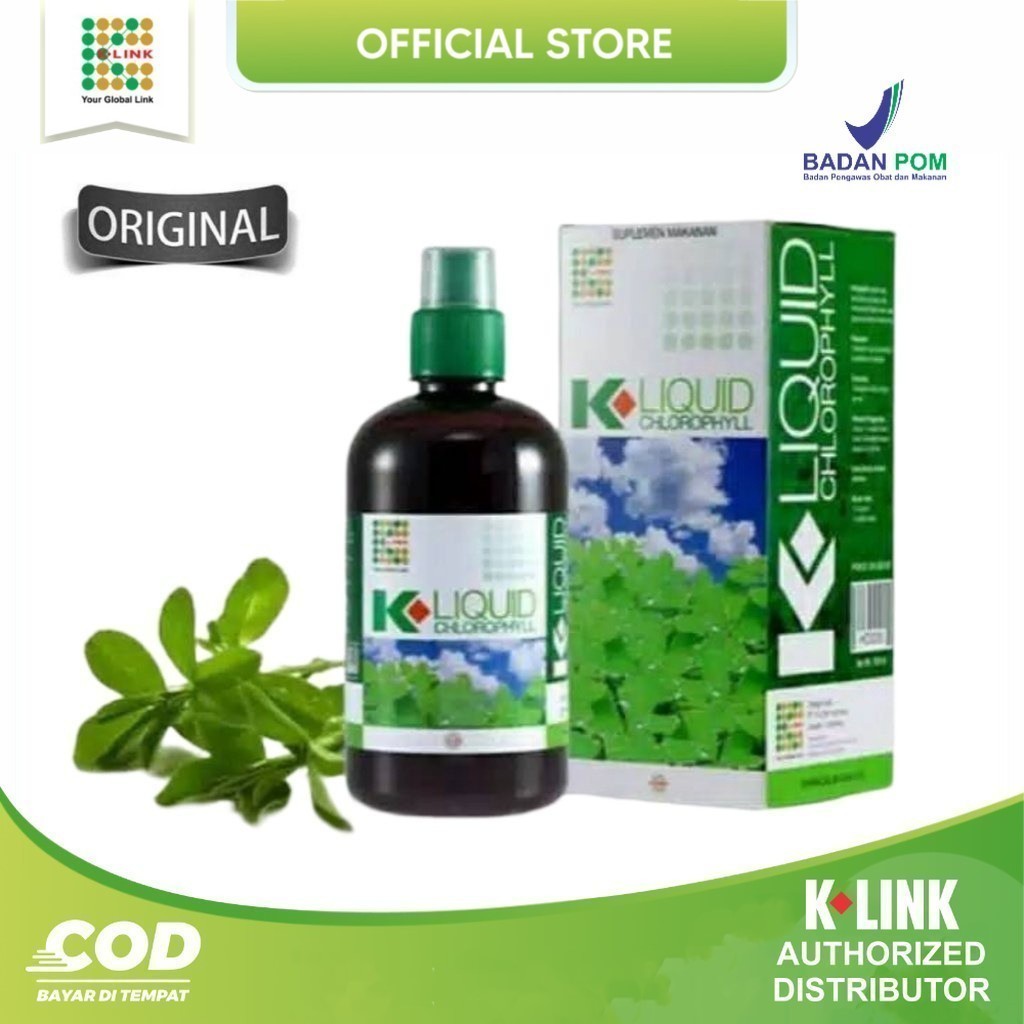 ORIGINAL K-LIQUID KLOROFIL  | KLOROFIL ALFALFA KLIQUID CHLOROPHYLL. 500ml