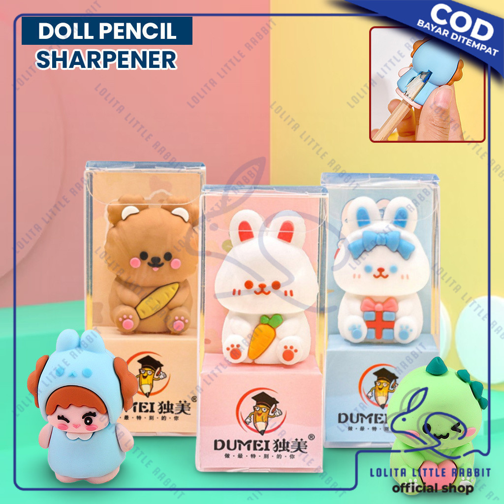 

Rautan Pensil Boneka Karakter 3D Alat Tulis Sekolah / Serutan Pensil / Rautan Karakter / Peruncing Pensil Boneka / Atk Doll Pencil Sharpener Import A81