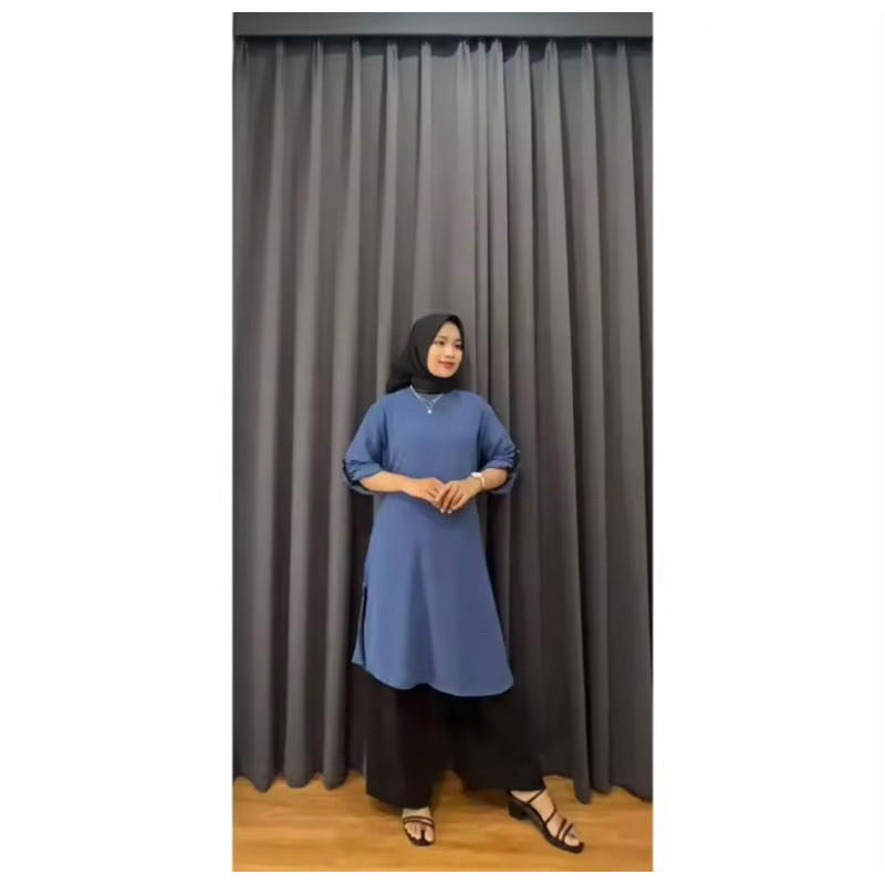 COD GRATIS ONGKIR Zanzea setelan tunik jumbo Muslimah Womens Muslim Dubai Lengan Panjang Koktail Pro