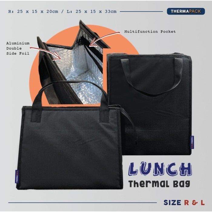 

ThermaPack Custom Lunch Bag | Custom Tas Aluminium Bekal | Thermal Bag - CHAT KE ADMIN