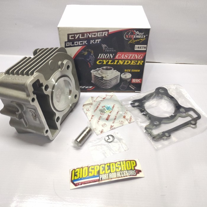 TERMURAH BLOK SEHER XTREME BORE UP MIO J FINO 115 XRIDE 115 SOUL GT 115 59MM