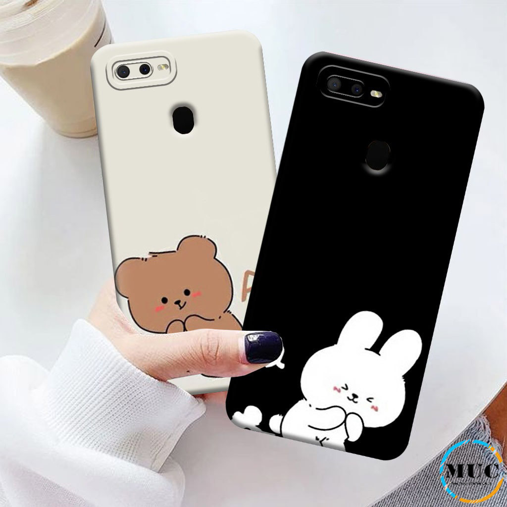 Case Softcase Oppo A7 A5S A12 A3S A1K C2 Motif Couple Lucu Tpu Prokamera