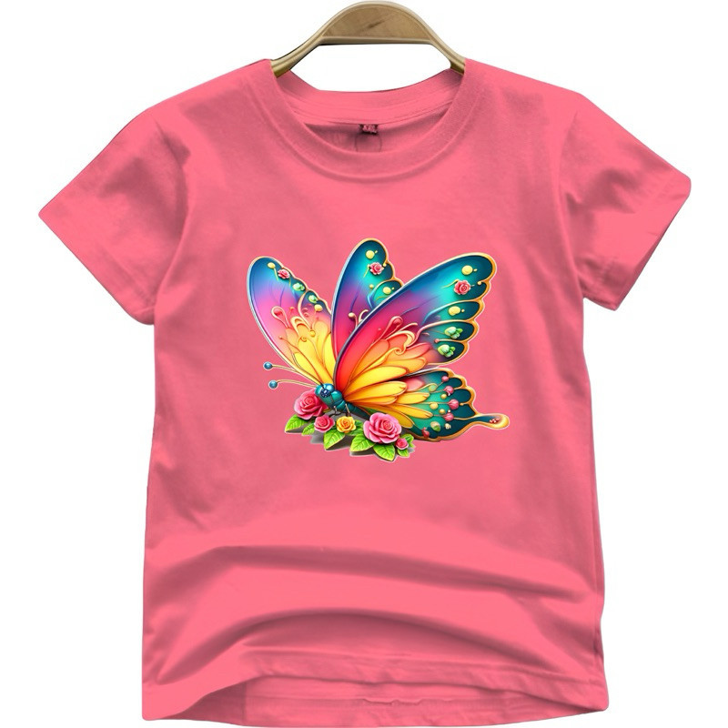 GK - Kaos Anak Motif Butterfly ( 2-10 Tahun ) Cewek Cowok