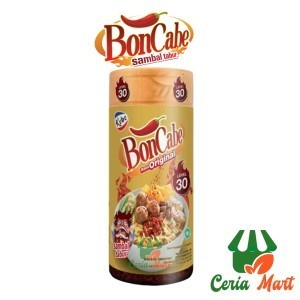 

Sambal Tabur Boncabe Original Lv 30 Botol 40 gr Gold Bubuk Cabe