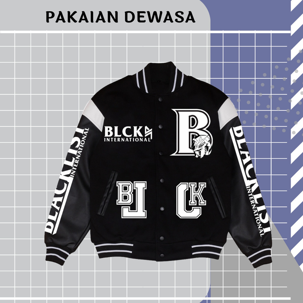 JAKET VARSITY BLACKLIST INTERNASIONAL RRQ ONIC ALTEREGO ECHO BTR ONICTERBARU TAHUN 2023 - 2024 PRIA 