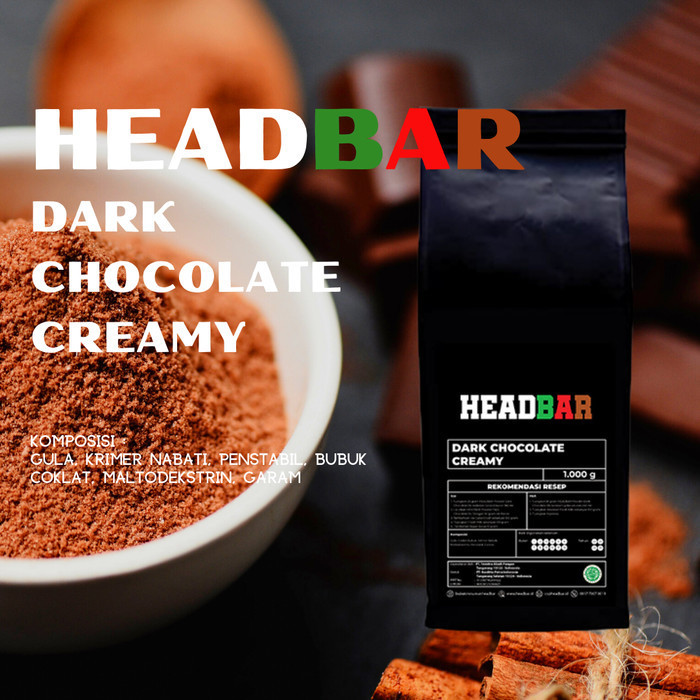 

[Aneka Rasa] HEADBAR Powder Dark Chocolate DL 1000 gram