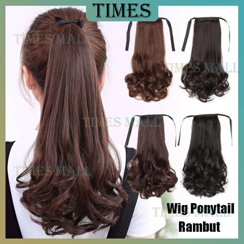 Wig Ponytail Anak Rambut/Rambut Palsu Anak Hair Clip/Ponytail Curly Tali/Ponytail Anak Curly Tali/Ra