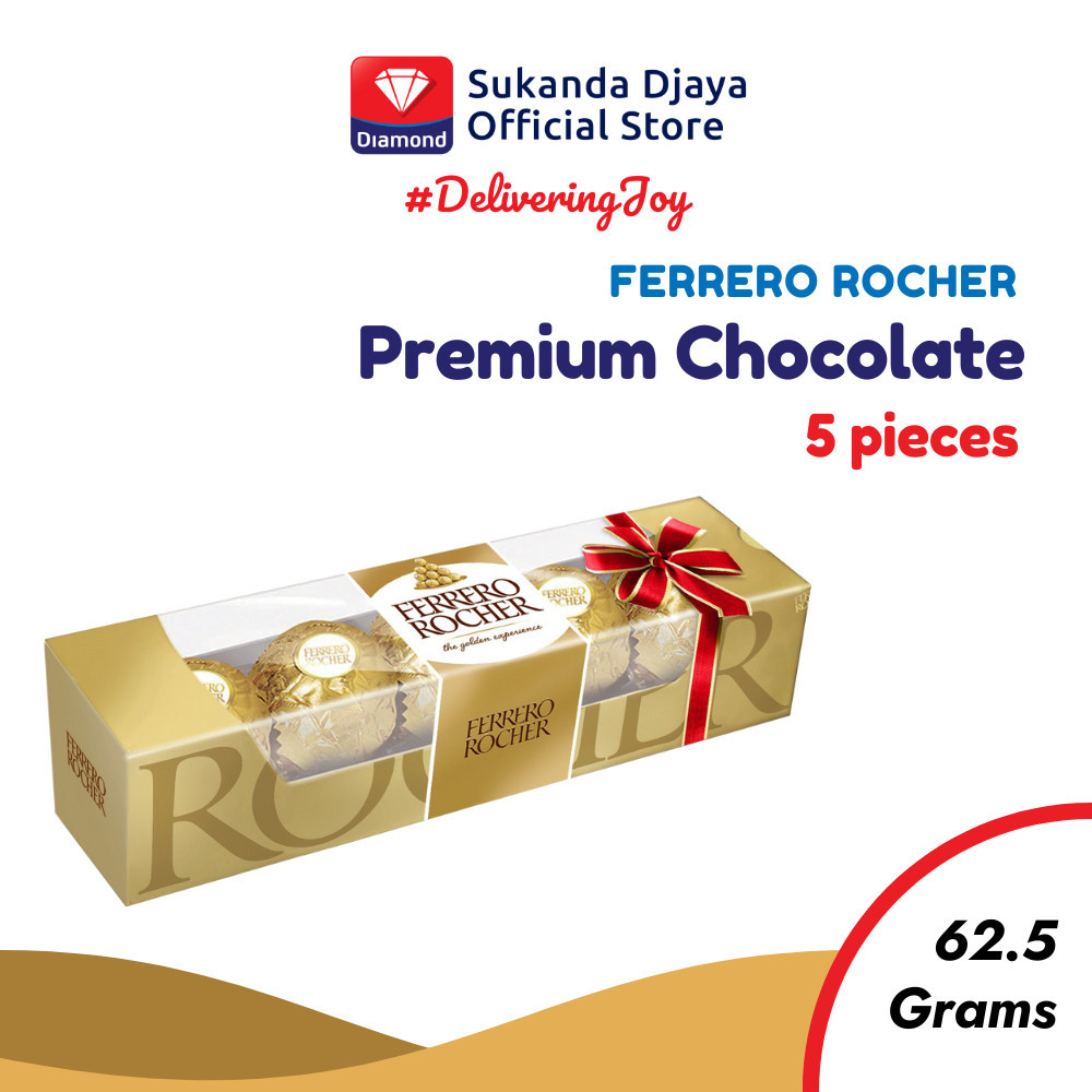 

Ferrero Rocher Premium Chocolate (5 pcs) 62.5 Gr