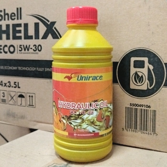 (MLS) OLI HIDROLIK HYDRAULIC UNIRACE HYDRAULIC OIL ISO VG 68 1 LITER By Dunia Variasi