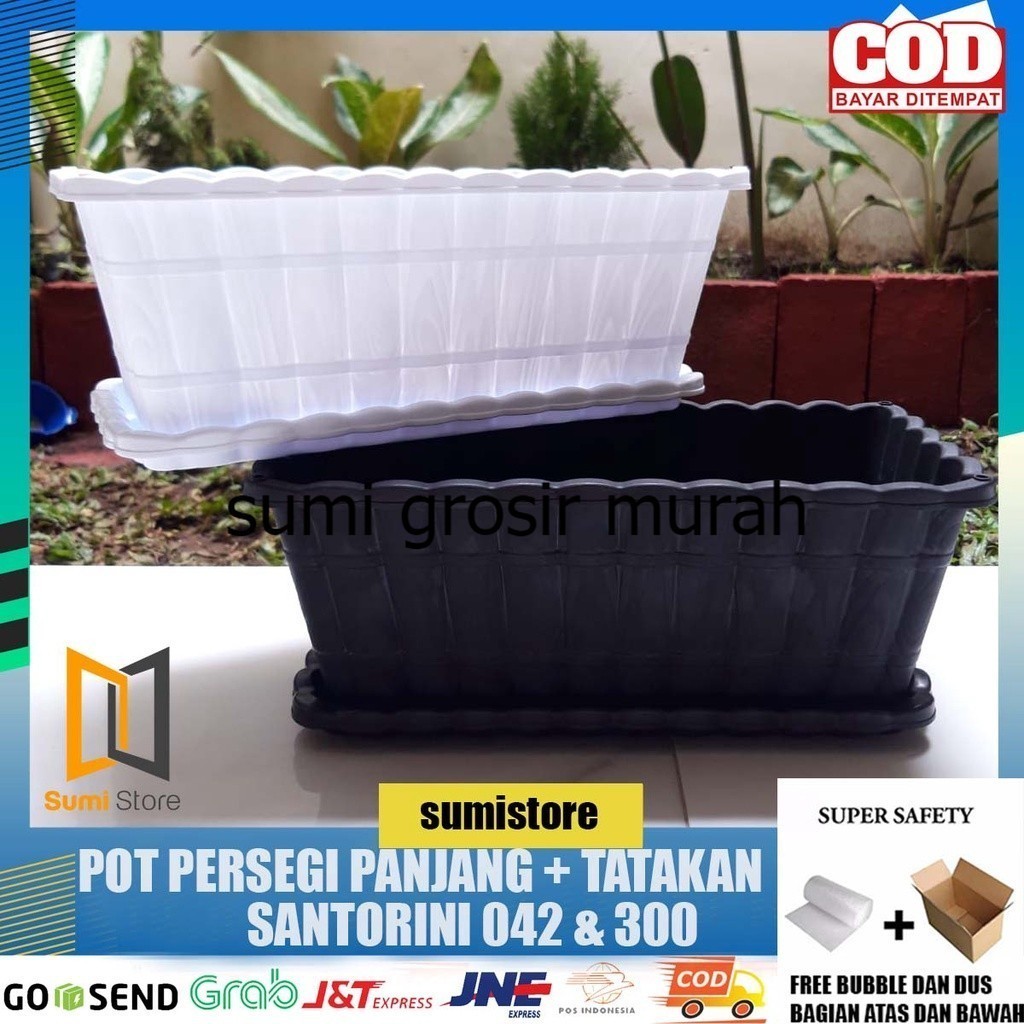 Pot persegi panjang + Tatakan- Pot Panjang galaxy- Pot persegi panjang S galaxy / pot panjang / pot 