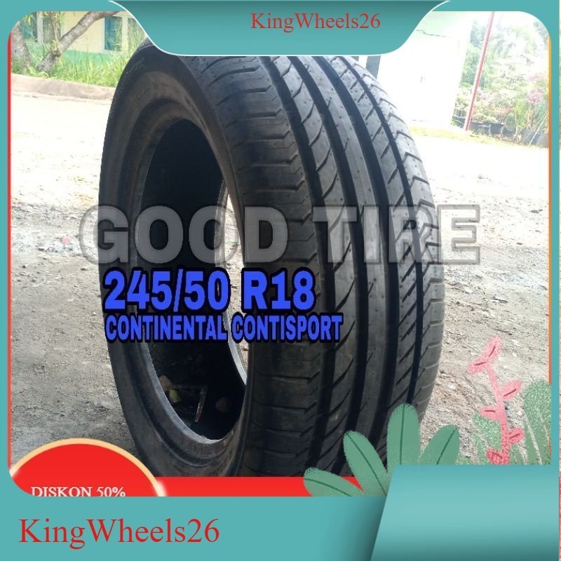 CONTINENTAL BAN MOBIL 245-50-18 R18 COPOTAN SEKEN SECOND BEKAS BMW