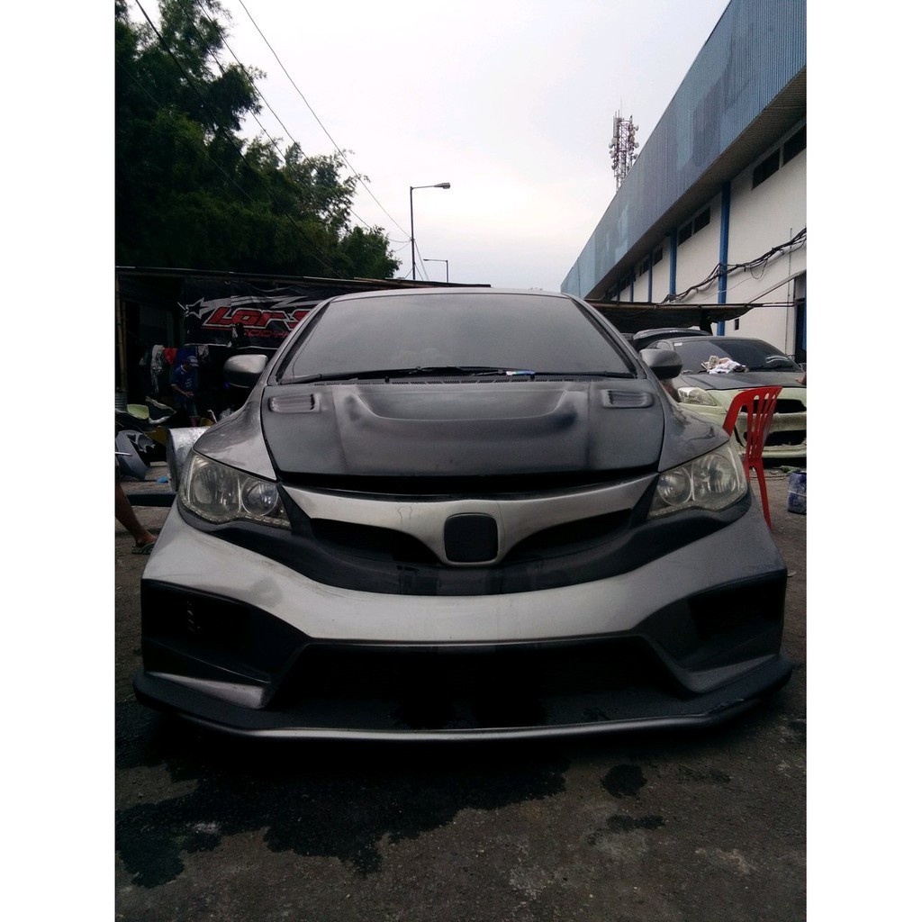bodykit kap mesin custom civic fd xx robot0bral ongkir ringan