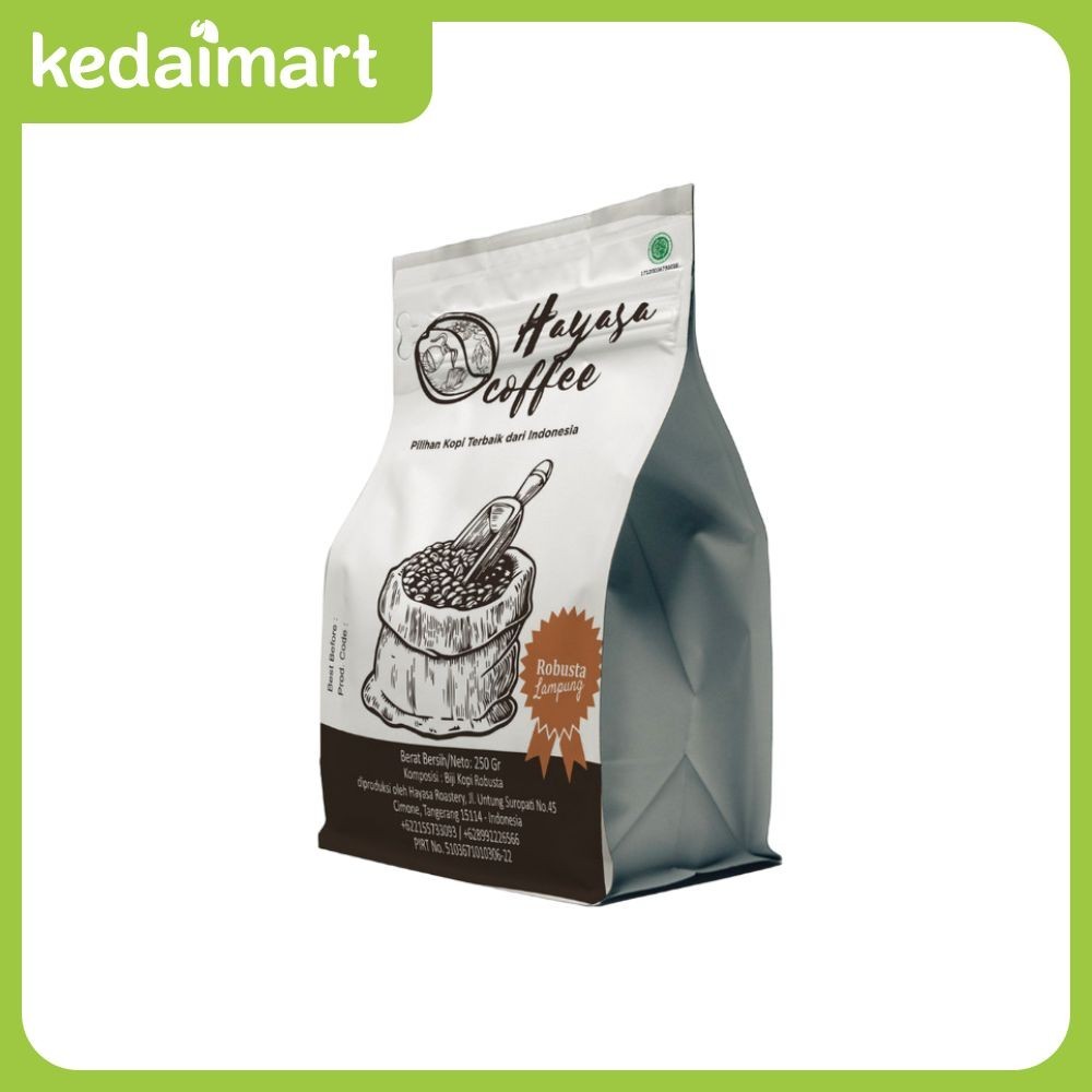 

Hayasa Kopi Robusta Lampung Bubuk Kasar 250 Gram