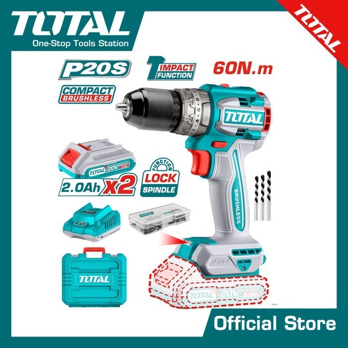 Bor Impact Brushless baterai/Lithium-Ion compact brushless impact drill TIDLI20602