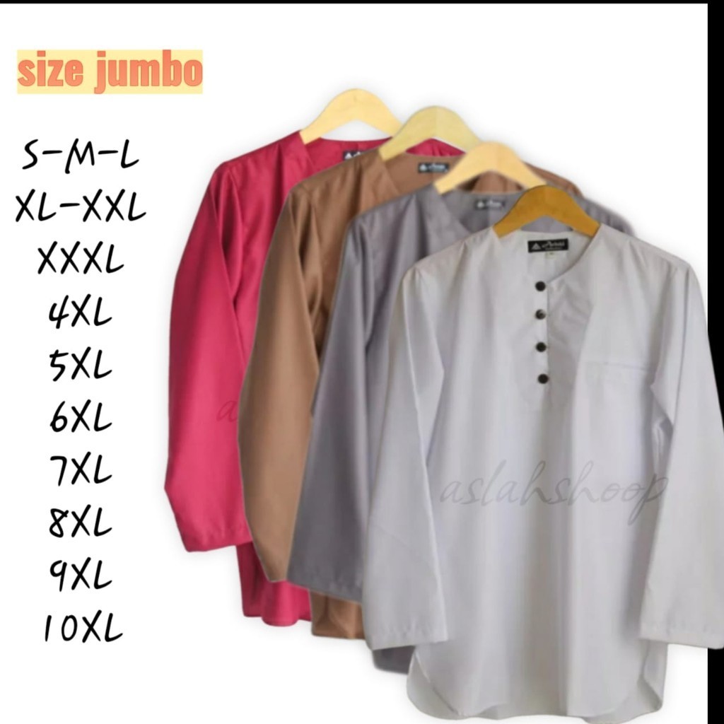Kemeja Koko Pria Lengan Panjang Bahan Toyobo Premium Model Baju Koko Pria Lengan Panjang warna putih