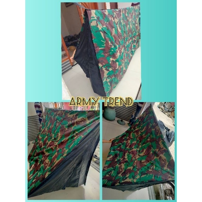 Bifak Bivak PROMO TENDA PERORANGAN TNI / TENDA PERORANGAN LORENG MALPINAS / TENDA PARASIT LORENG