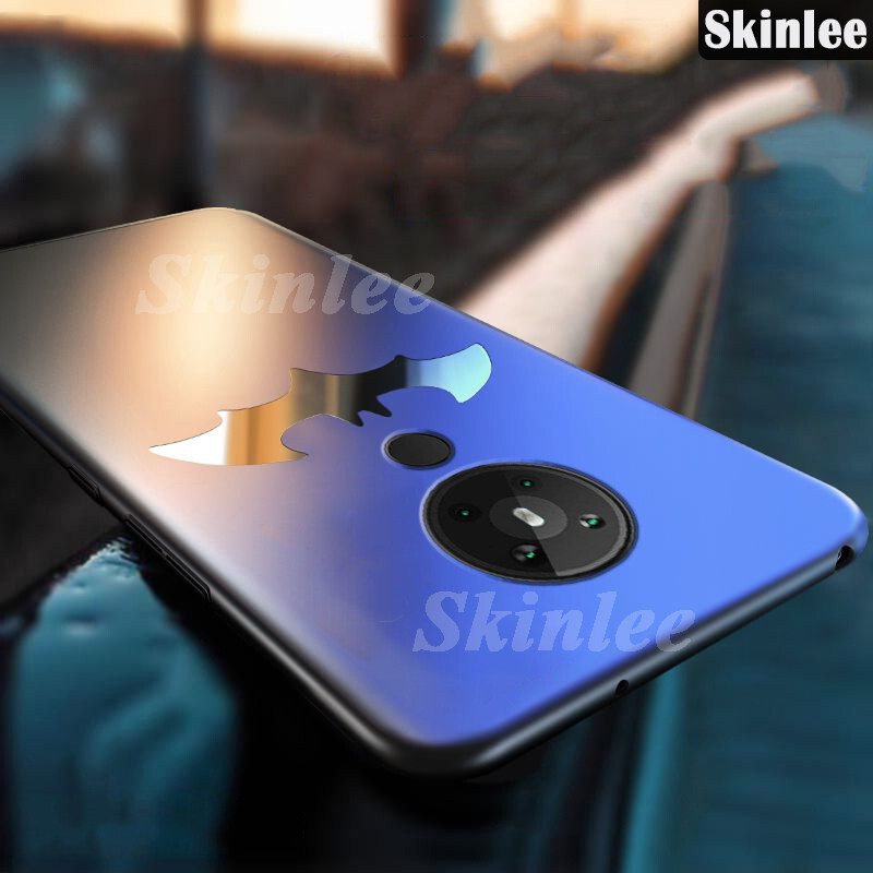 For Nokia 5.3 Casing hp Luxury Frosted Matte Back Slim Metal Bat Man Non-slip Protective for Nokia 5