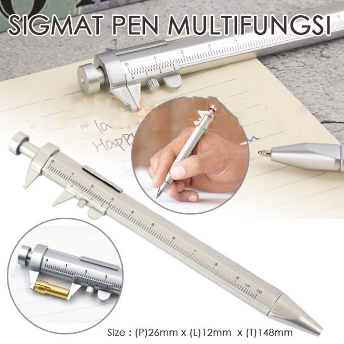 

LG09 sigmat analog model pulpen Multifungsi Scale Ruler - jangka sorong