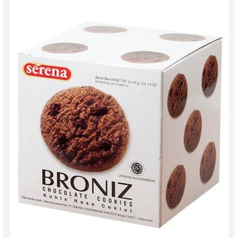 

R89 - Serena Broniz White Chocolate Chips Cookies 2x40gr - ALF06