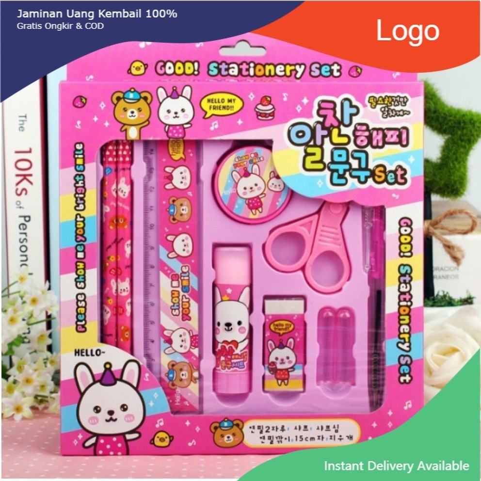 

BAJ Paket Alat Tulis set 8in1 Stationery Set Study Set Anak Karakter Souvenir Set Alat Tulis - SS129